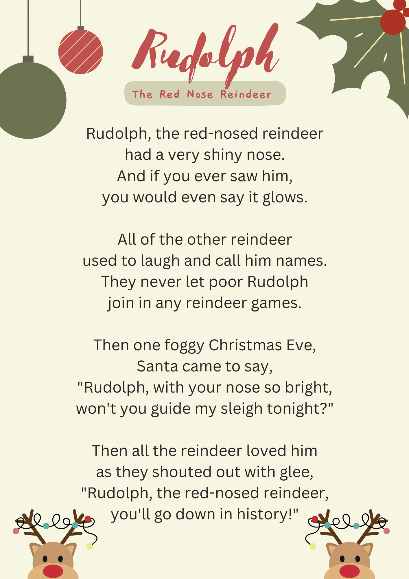 The Christmas Song Lyrics Printable