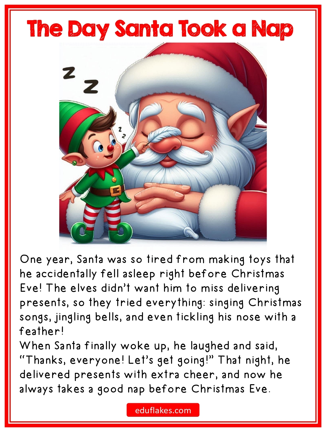 10 Kindergarten Christmas Bedtime Stories Free PDF Eduflakes