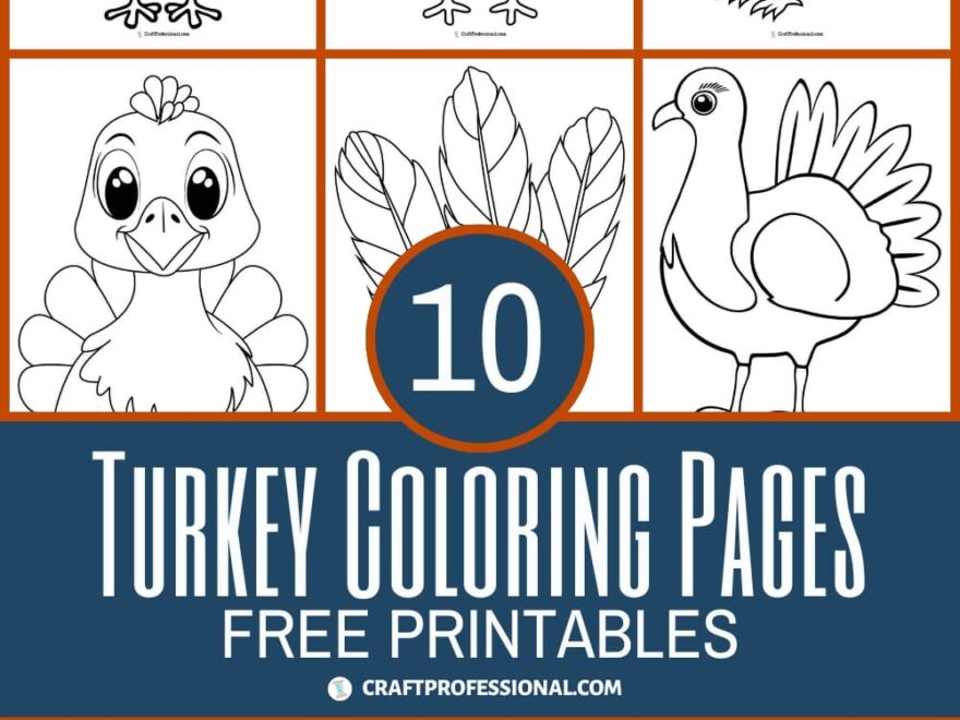 10 Turkey Coloring Pages For Thanksgiving