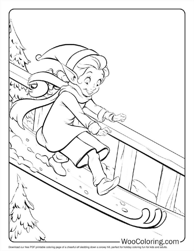 100 Elf On The Shelf Coloring Pages Free PDF To Print Woo Coloring