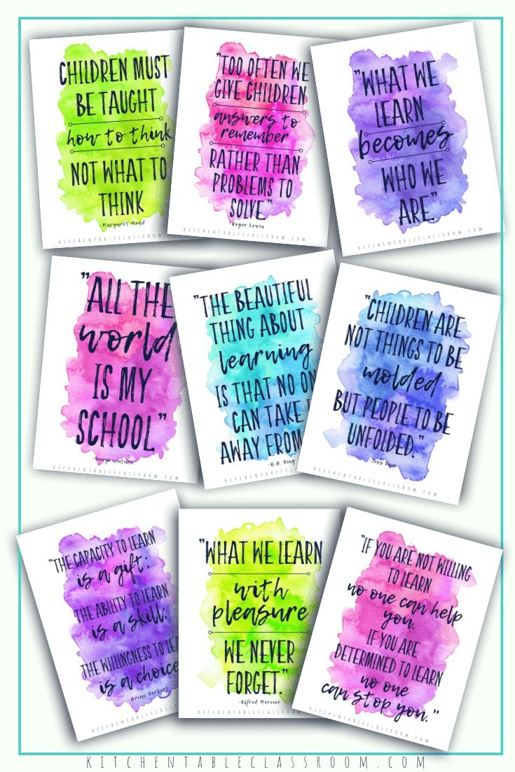 102 Inspirational Quotes For Teachers The Kitchen Table Classroom