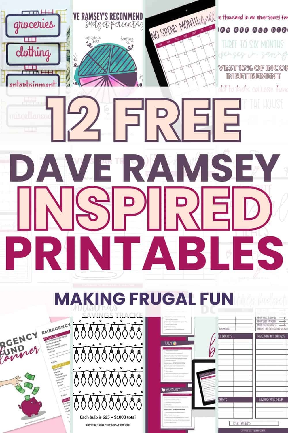 Free Printable Budget Worksheets Dave Ramsey