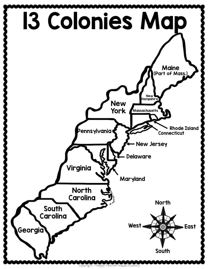 13 Colonies Map Quiz 13 Colonies Map Worksheet Blank 13 Colonies Worksheets Library