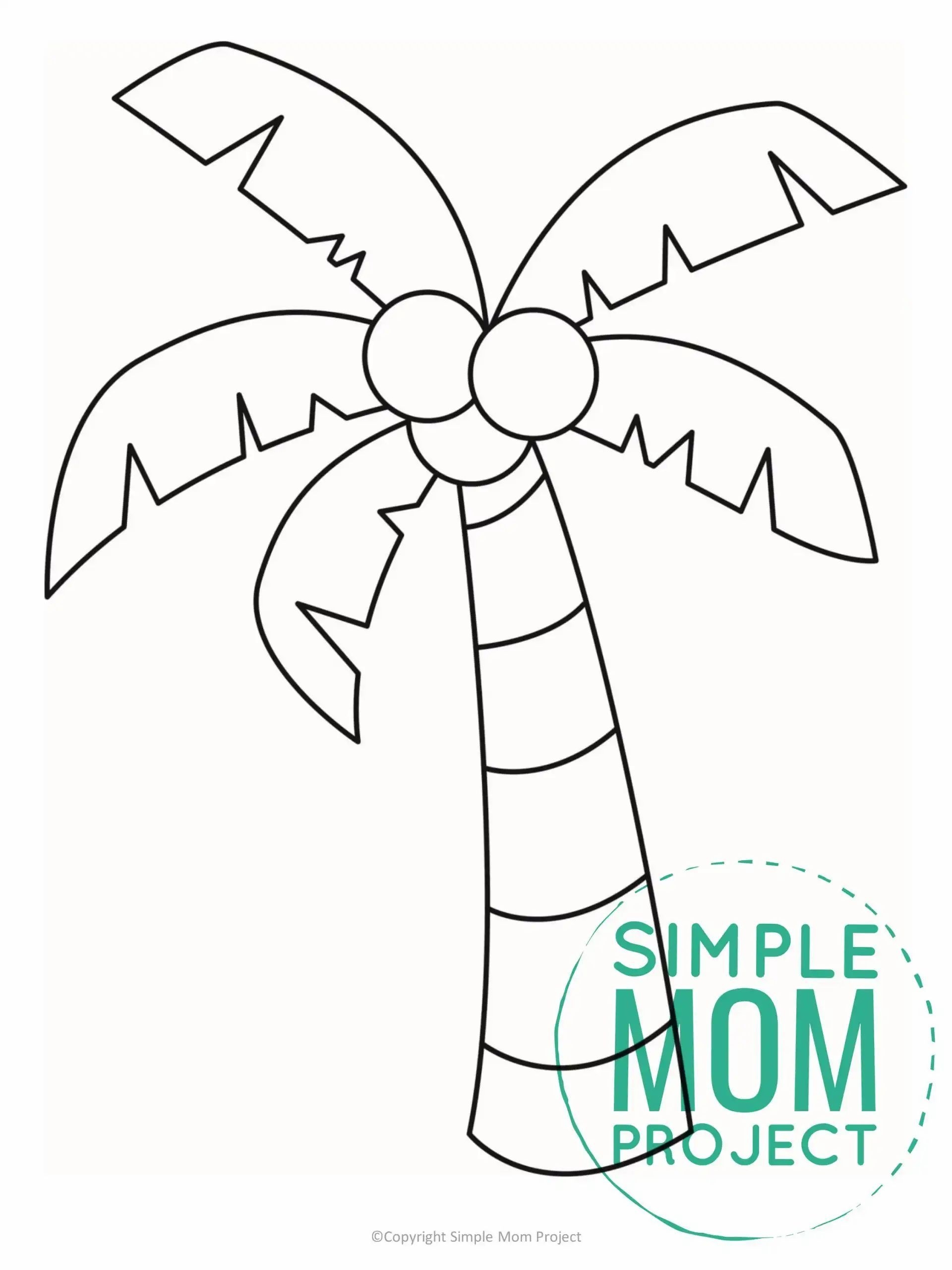 13 Palm Tree Template Ideas In 2025 Tree Templates Tree Coloring Page Coloring Pages