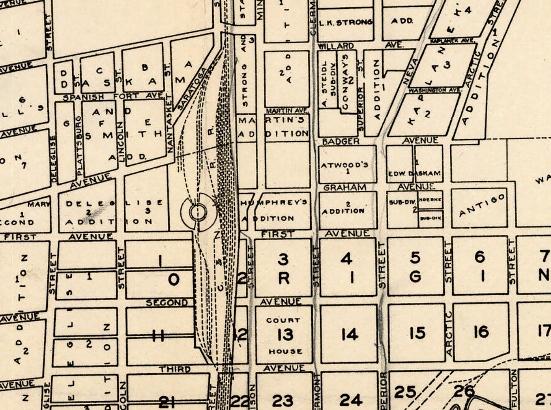 1926 City Map Of Antigo Wisconsin Etsy