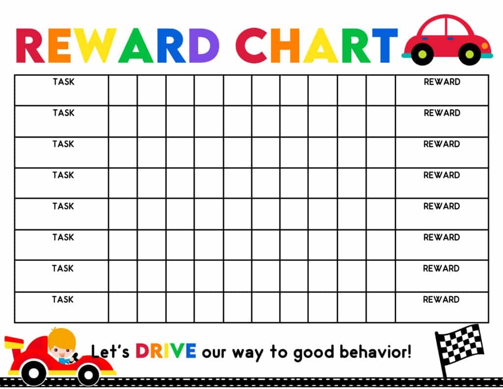 2 Free Reward Chart For Kids Printables
