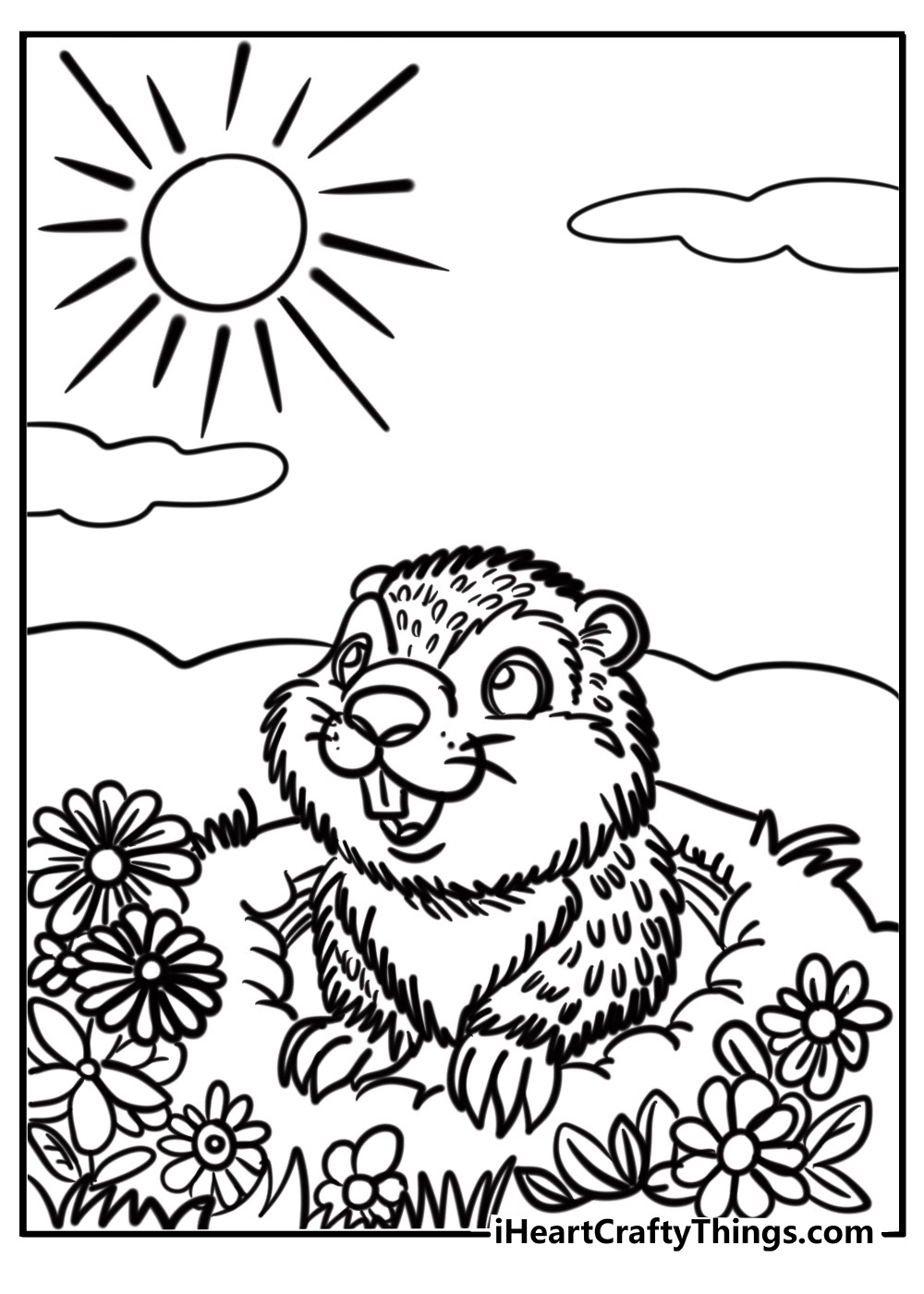 Free Printable Groundhog Day Coloring Pages