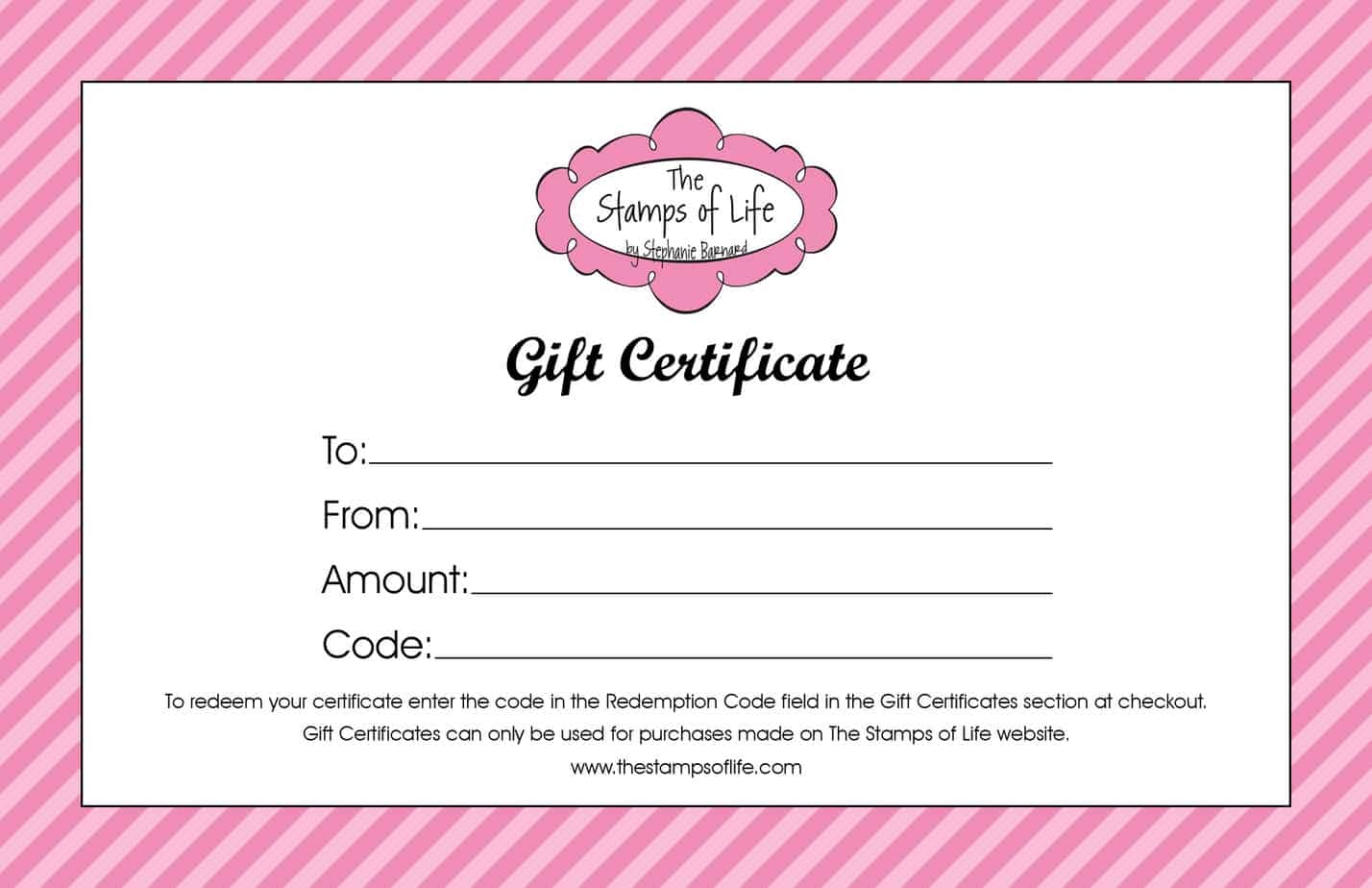 Free Gift Certificate Template Printable