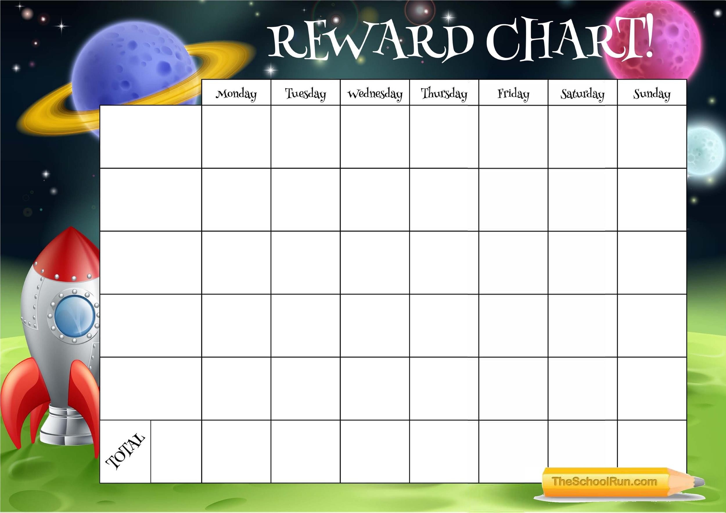 Reward Chart For 3 Year Old Printable
