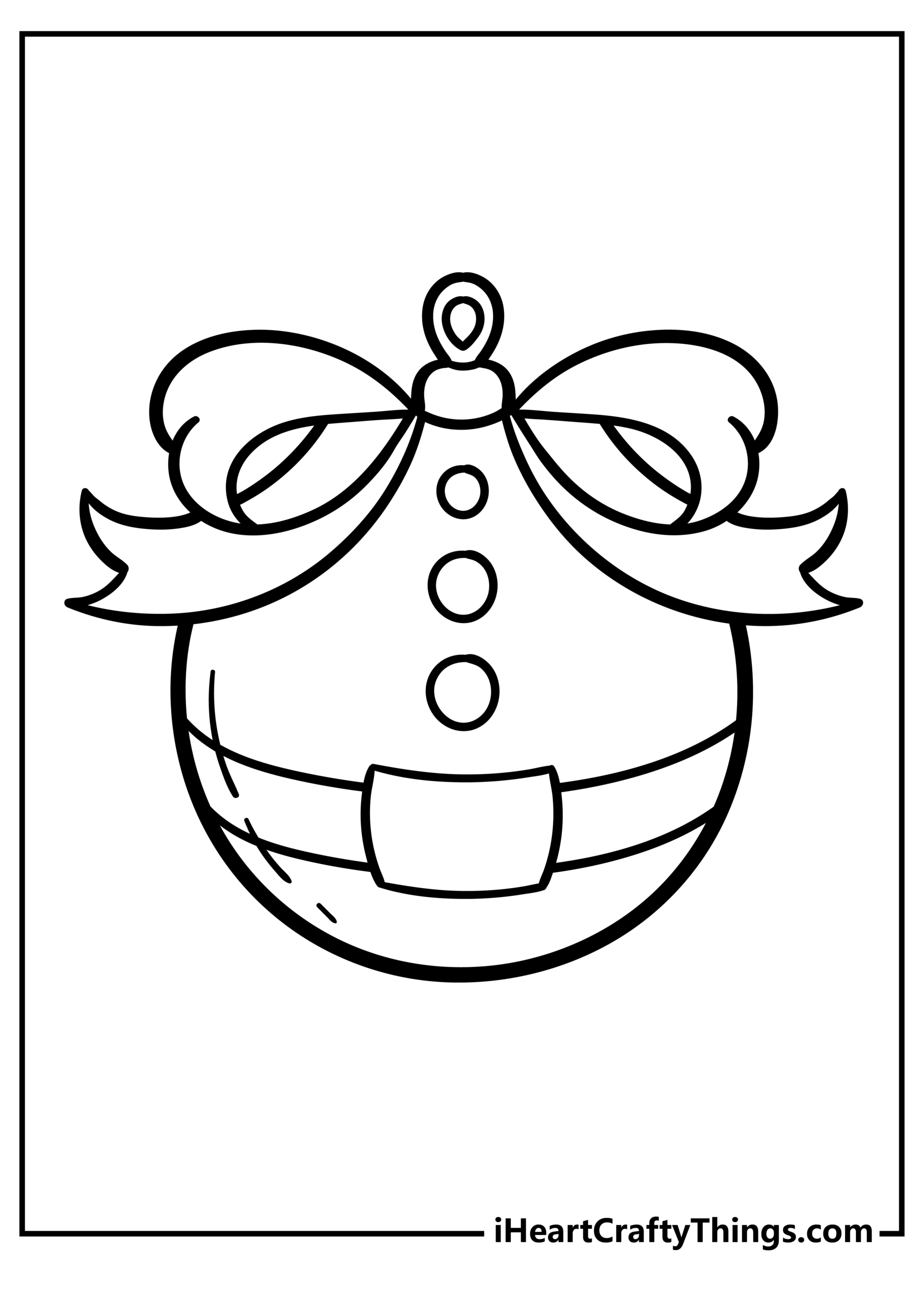 Free Printable Paper Christmas Ornaments Coloring