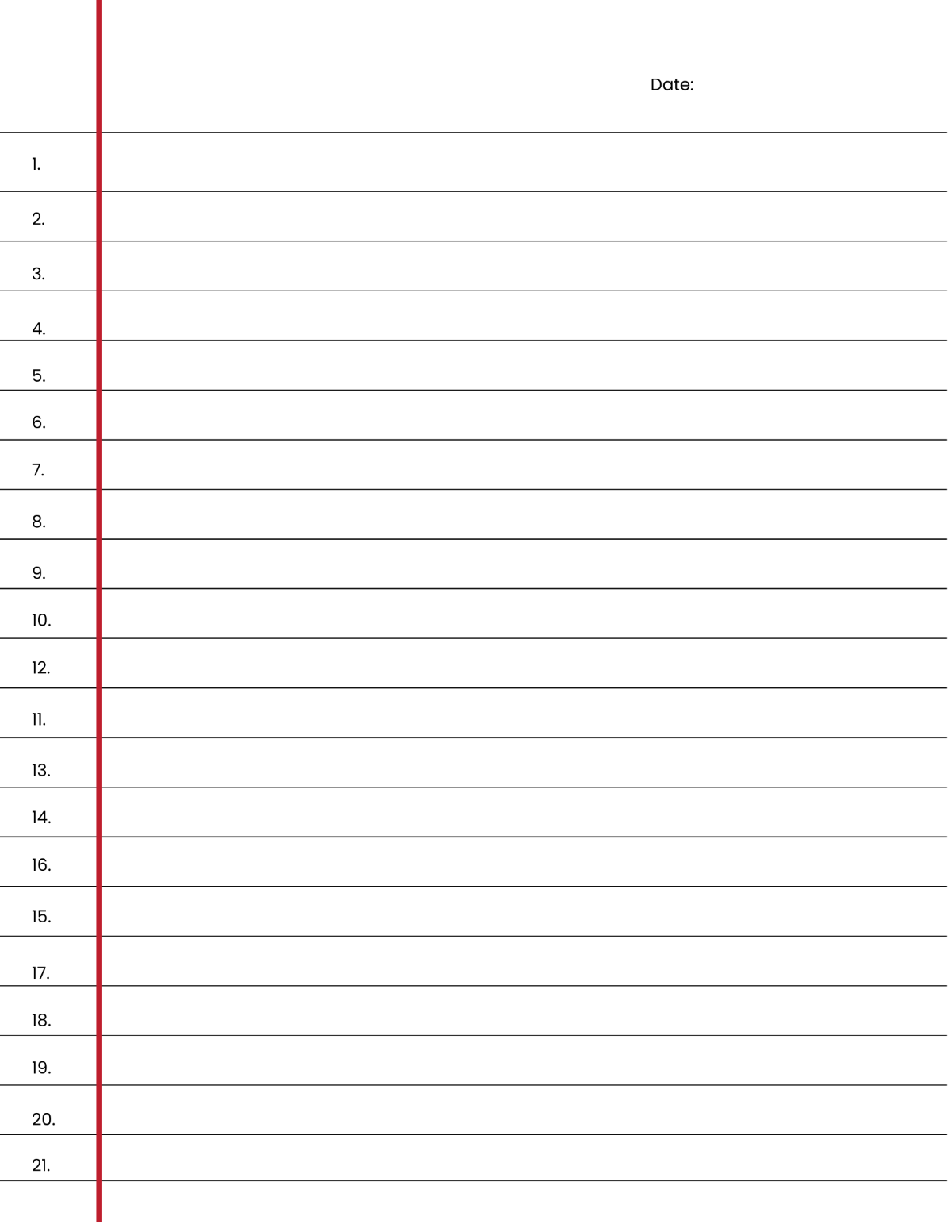 Printable Bold Lines On Notebook Paper