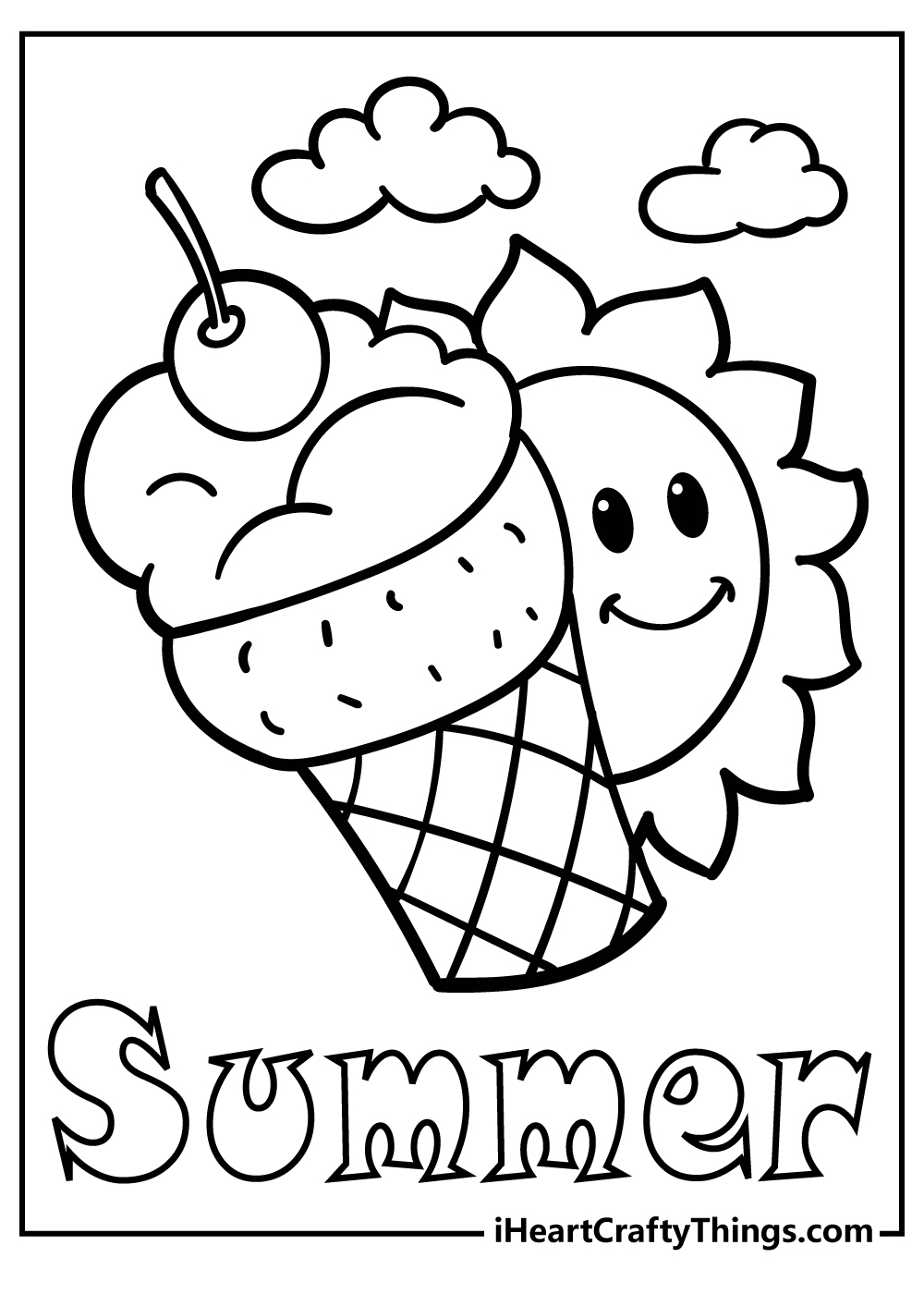 Summer Coloring Pages Free Printable