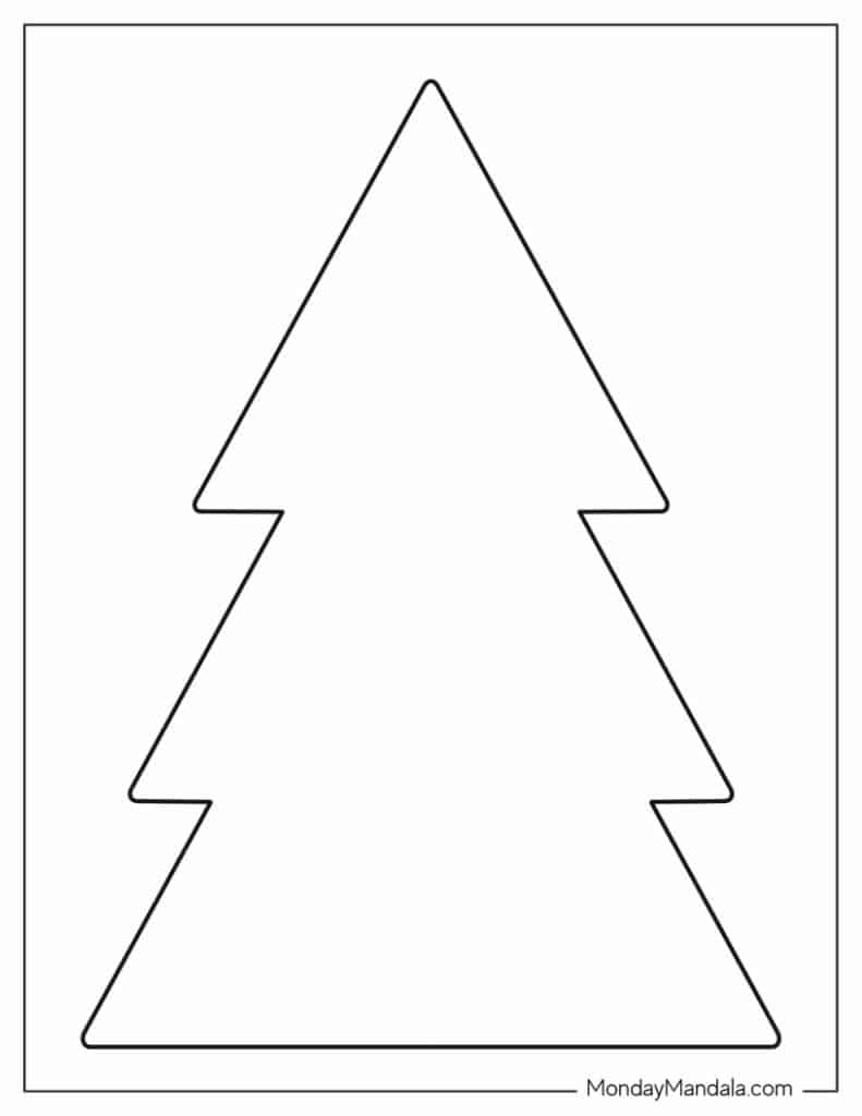 60 Christmas Tree Templates Free PDF Printables 
