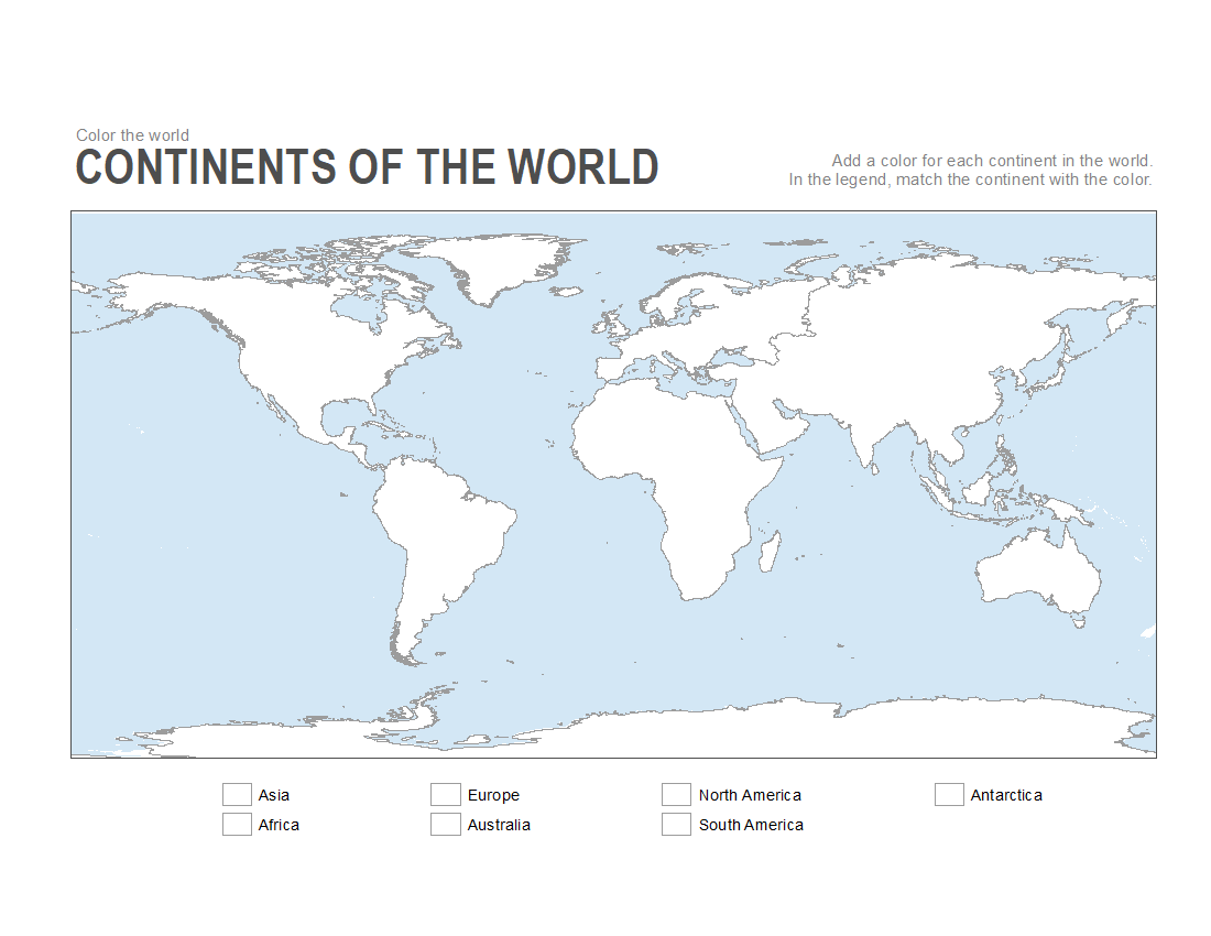 Printable World Map With Countries Not Labeled