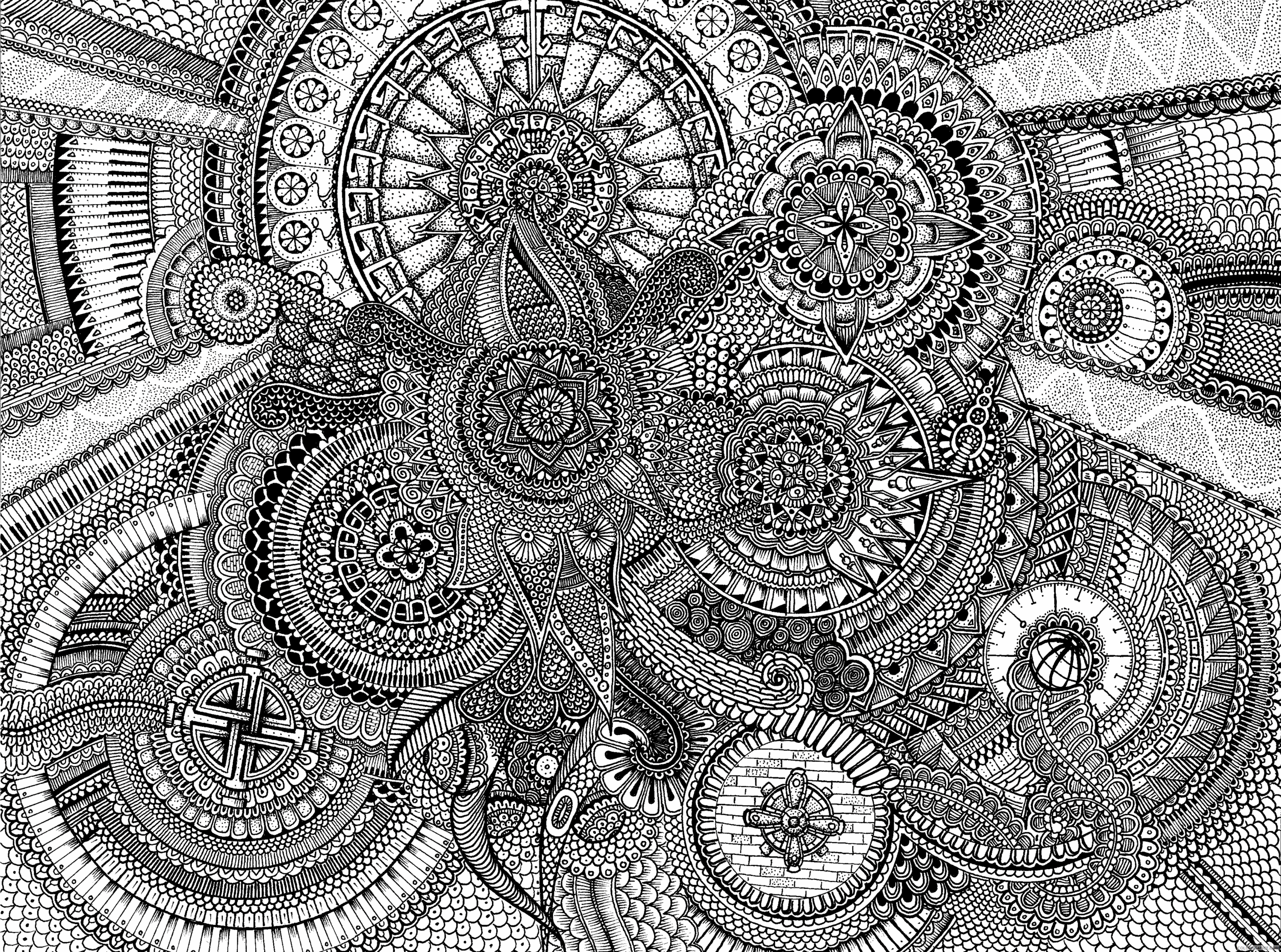Adult Coloring Pages Mandalas Printable Sheets Advanced Mandala For 2021 A 1995 Coloring4free Coloring4Free