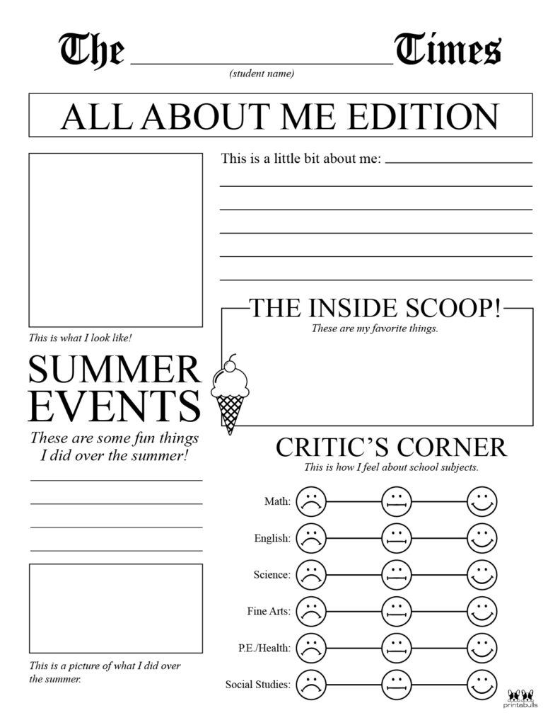 Free Printable Worksheets For School