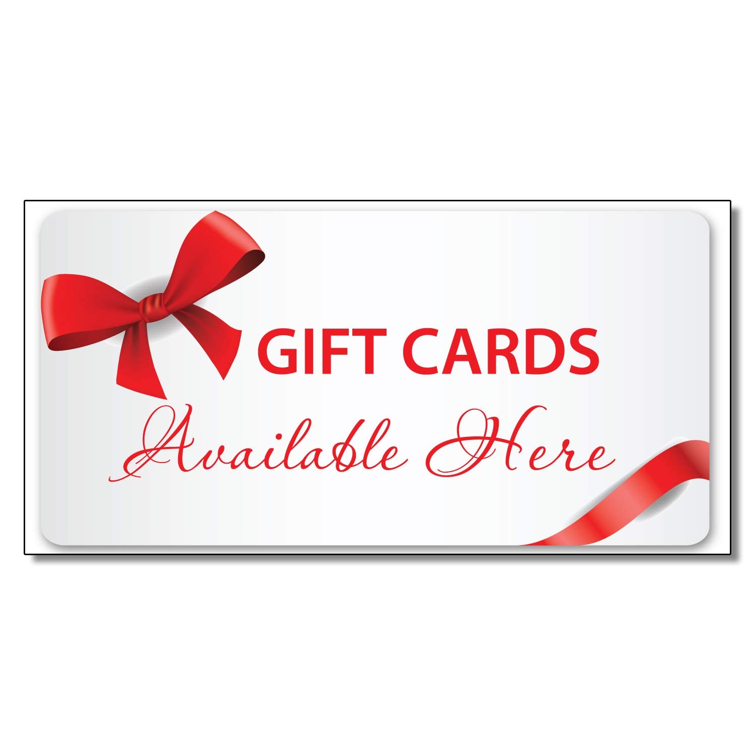 Amazon Gift Cards Available Here Business Decal Sticker Retail Store Sign 4 5 X 12 Inches Office Products