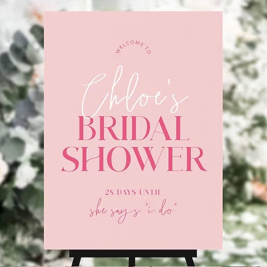 Amazon Printable Bridal Shower Welcome Sign Hot Pink Modern Bridal Shower Decor Personalized Bridal Shower Welcome Sign Welcome To Bridal Brunch Bridal Shower Sign Gift Sign For Bridal Shower Home 