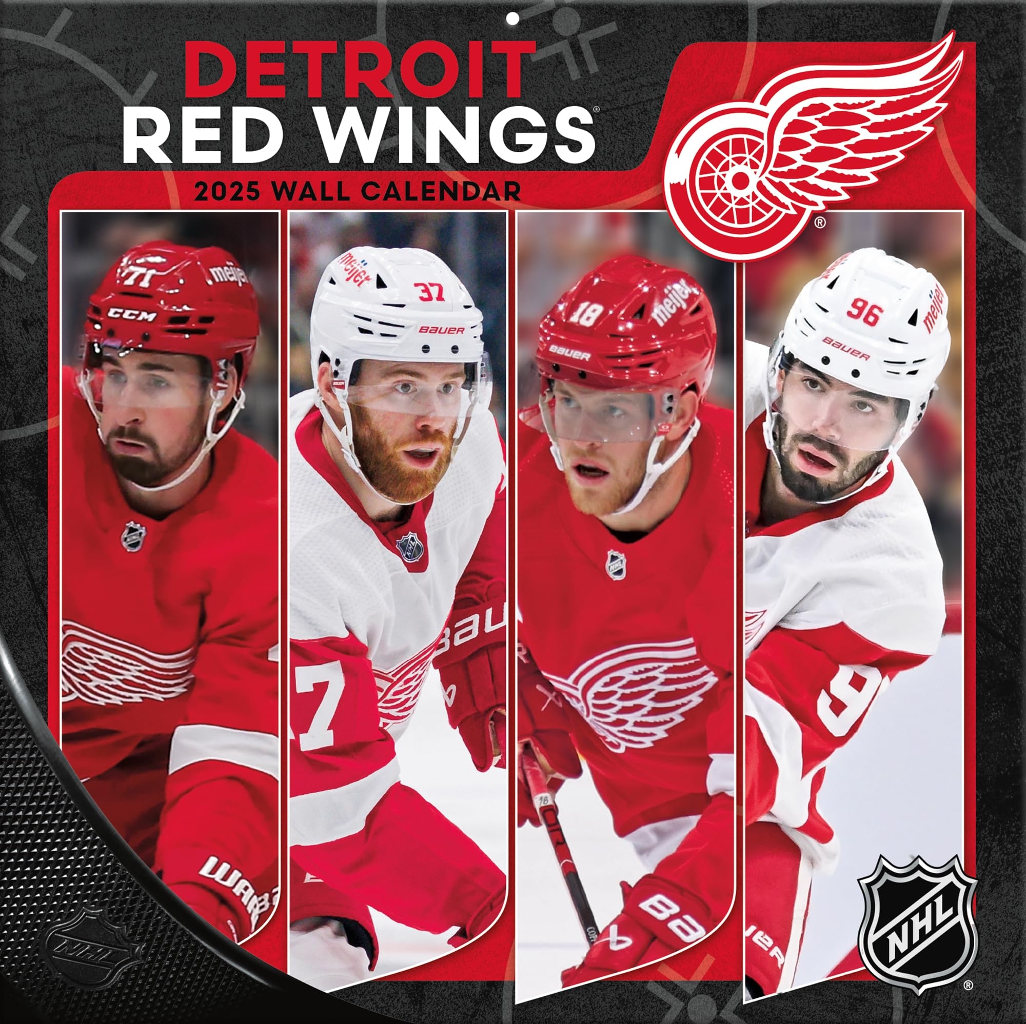 Amazon TURNER SPORTS Detroit Red Wings 2025 12x12 Team Wall Calendar 25998011940 Office Products