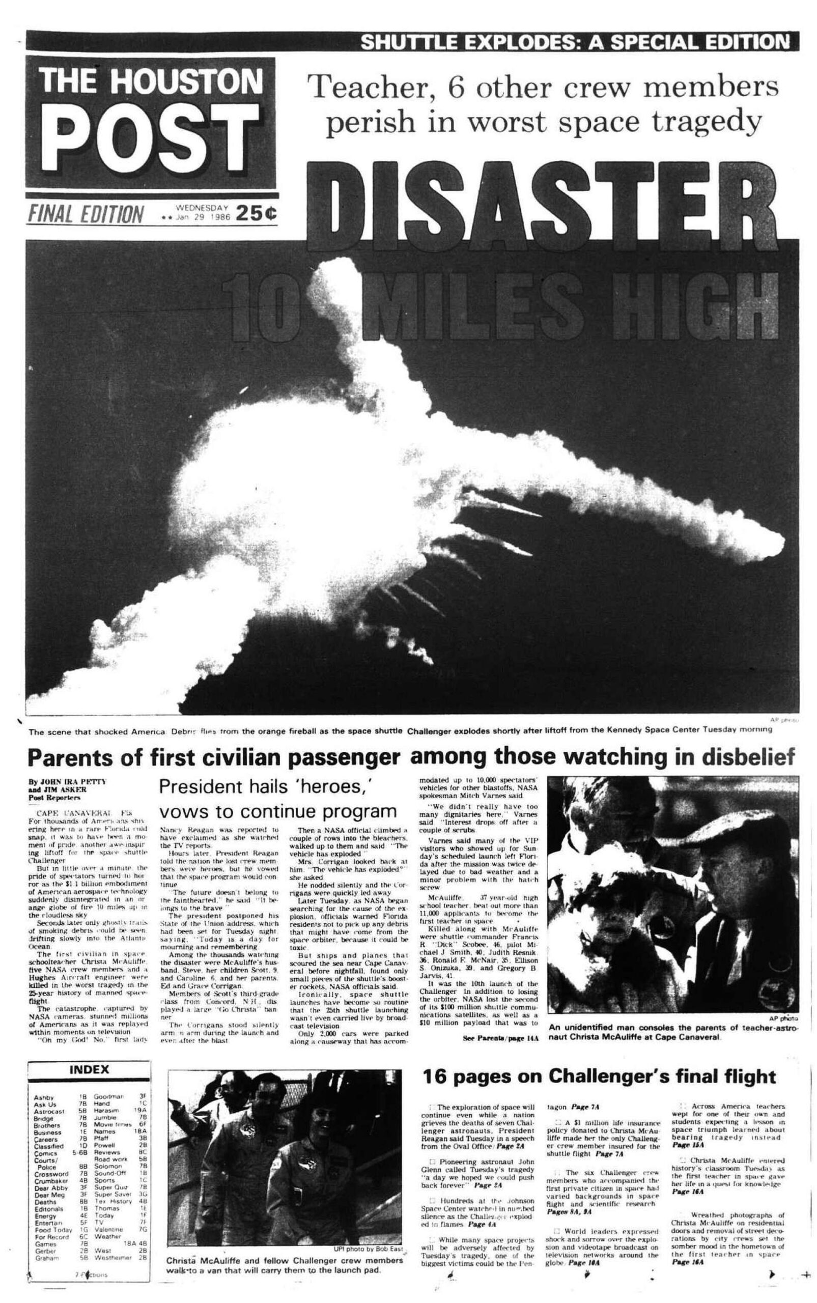 Articles About The Challenger Explosion Printable
