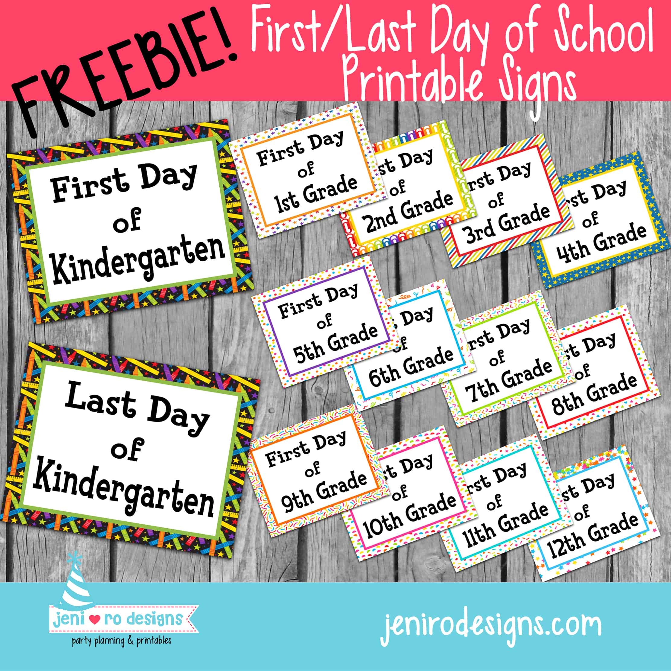 Back To School 11Th Grade Printable Sign