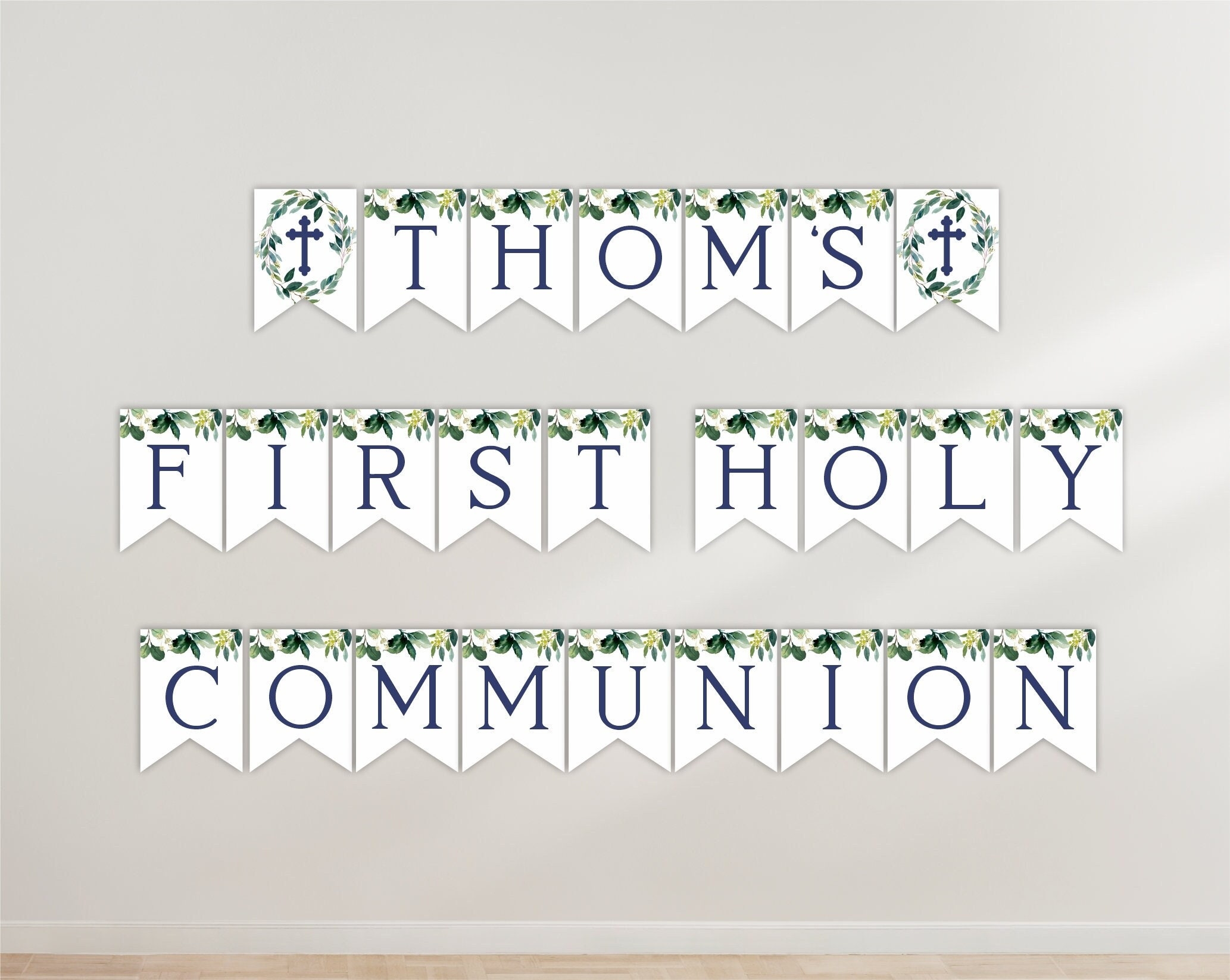 First Communion Banner Printable Templates