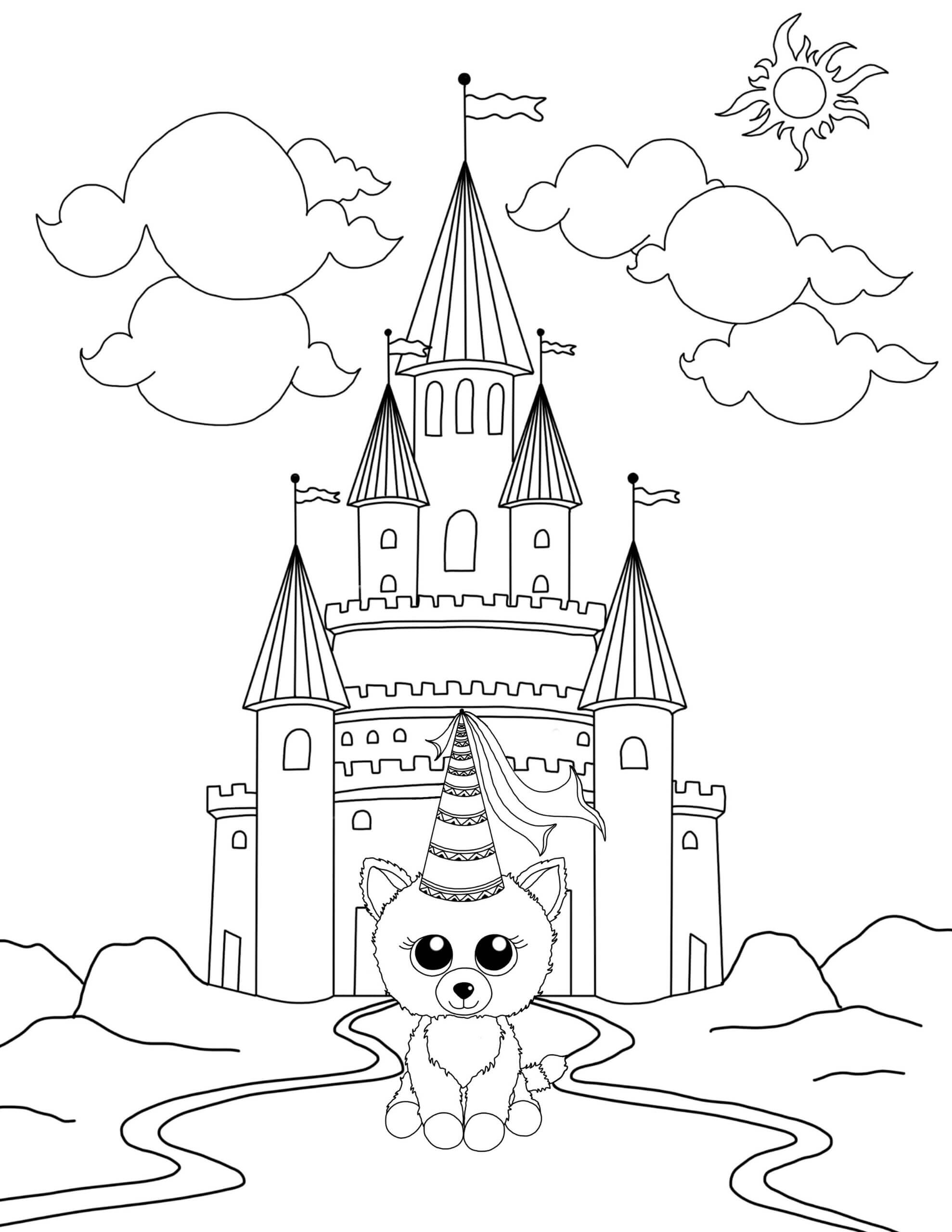 Printable Beanie Boo Coloring Pages