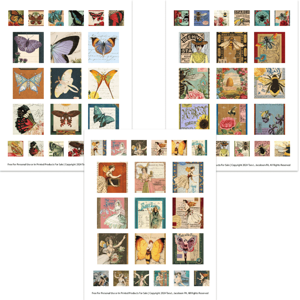 Free Printable Collage Sheets Fairies