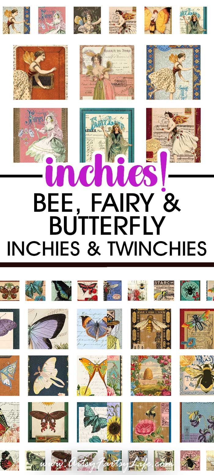 Bee Fairy Butterfly Inchies And Twinchies Free Printable Collage Sheets