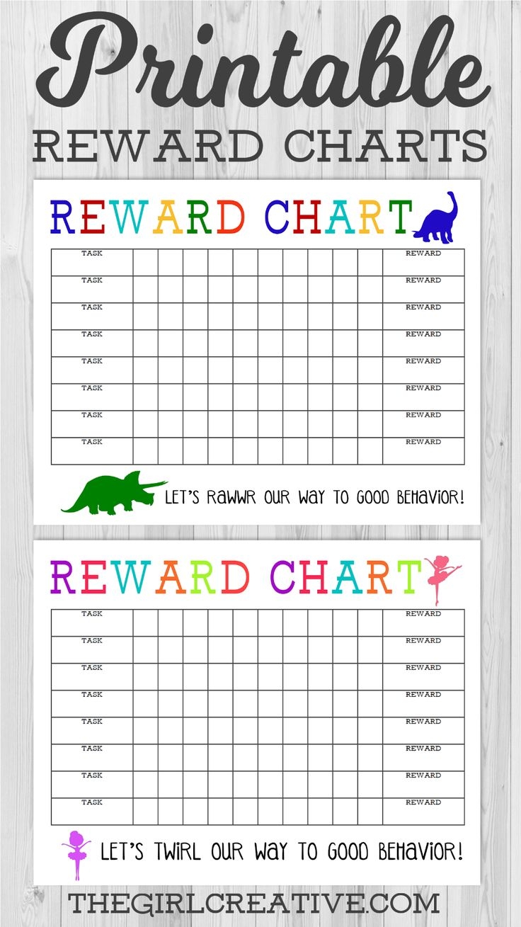 Blank Reward Chart Printable