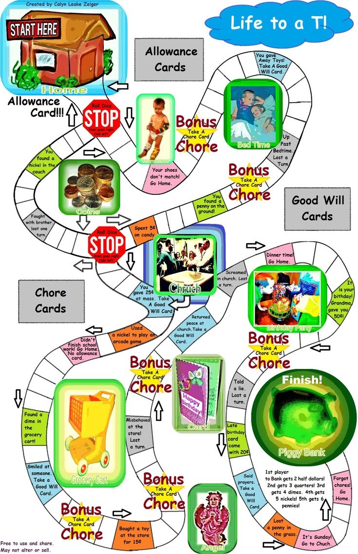 Board Game Of Life 12 Free PDF Printables Printablee