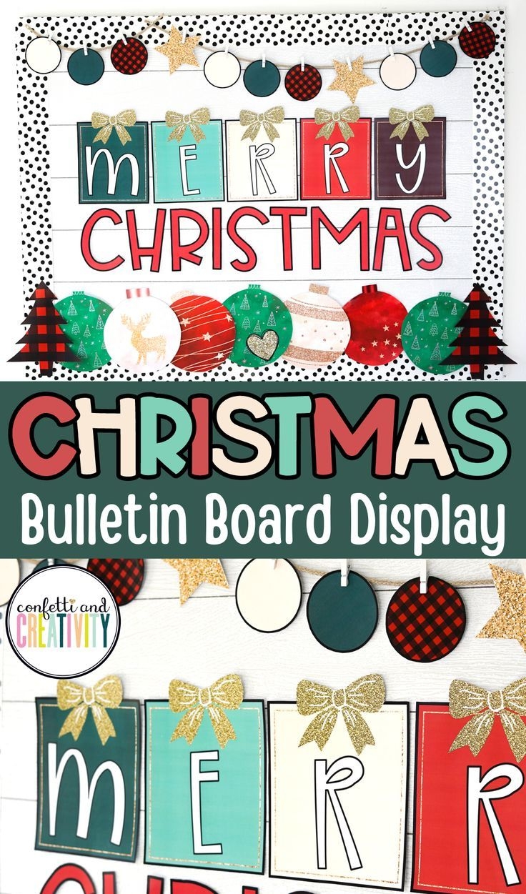 Christmas Classroom Bulletin Board Display PRINTABLE