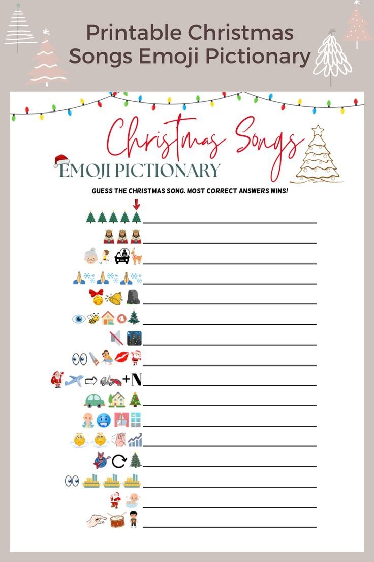 Christmas Songs Emoji Pictionary Printable Guessing Game Xmas Songs Emoji Fun Holiday Family Game Christmas Songs Emoji Pictionary Printable Guessing Game Xmas Songs Emoji Fun Holiday Family Game
