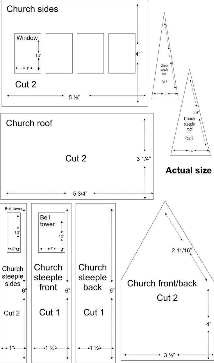 Church Village Illustrations Gingerbread House Patterns Glitter Houses Gingerbread House Template