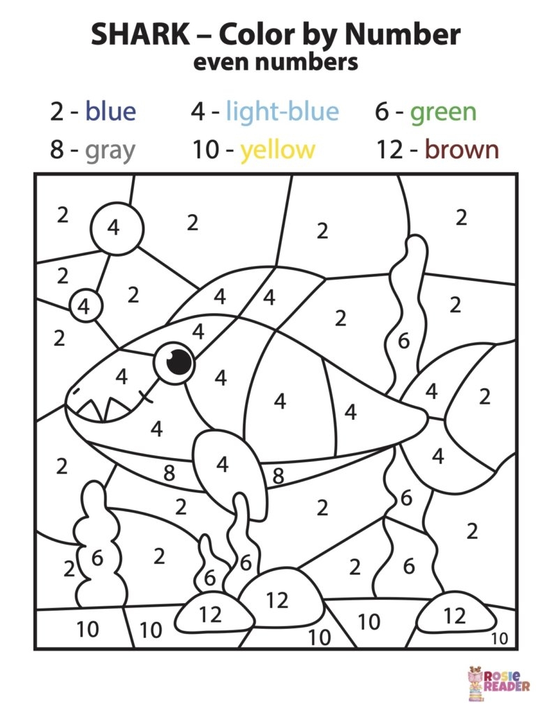 Printable Color By Number Worksheets