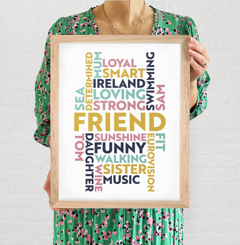 Custom Made Use Your Own Words Art Print Handmade A2 A3 A4 By Over Over