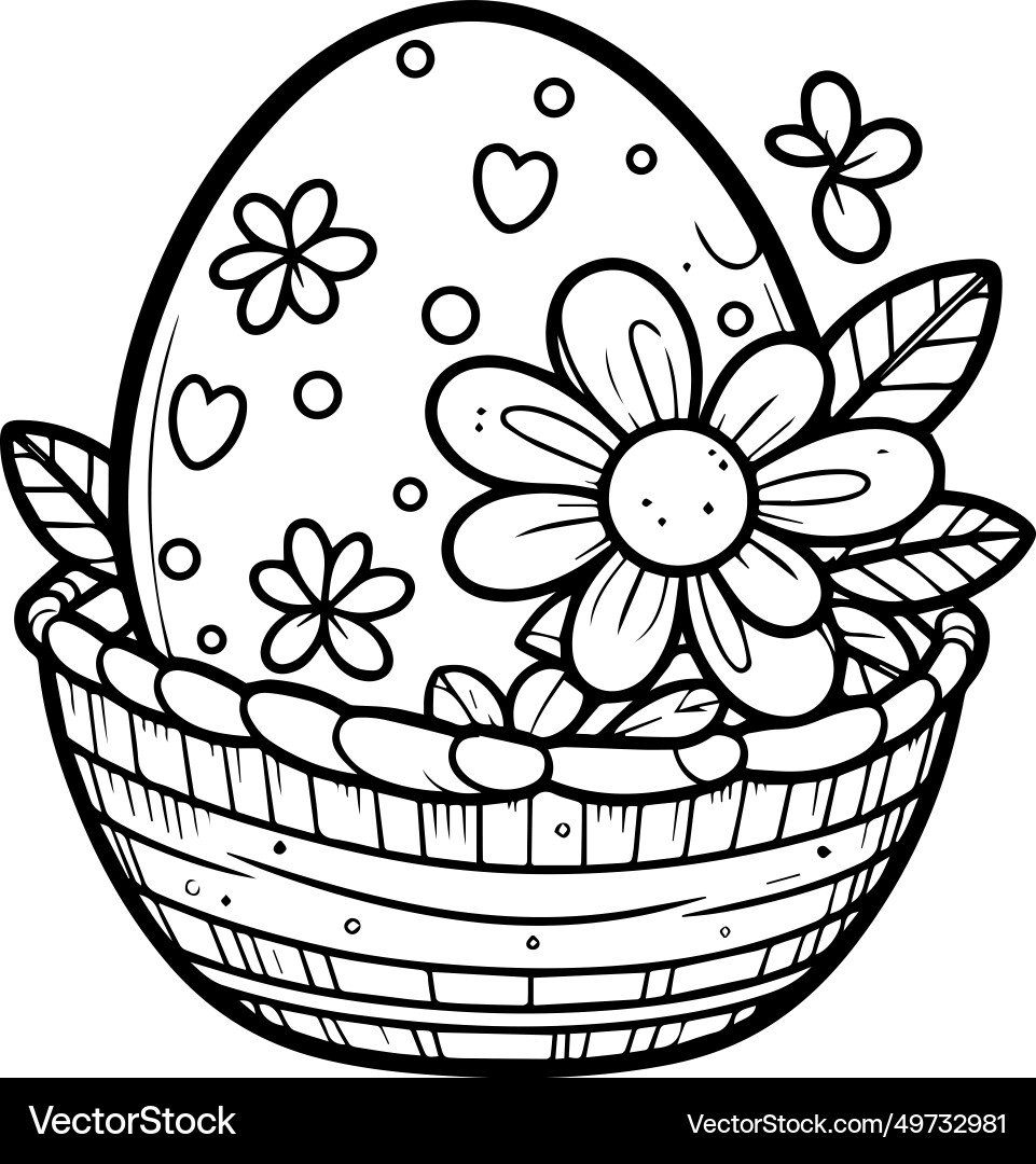 Printable Easter Egg Coloring Pages