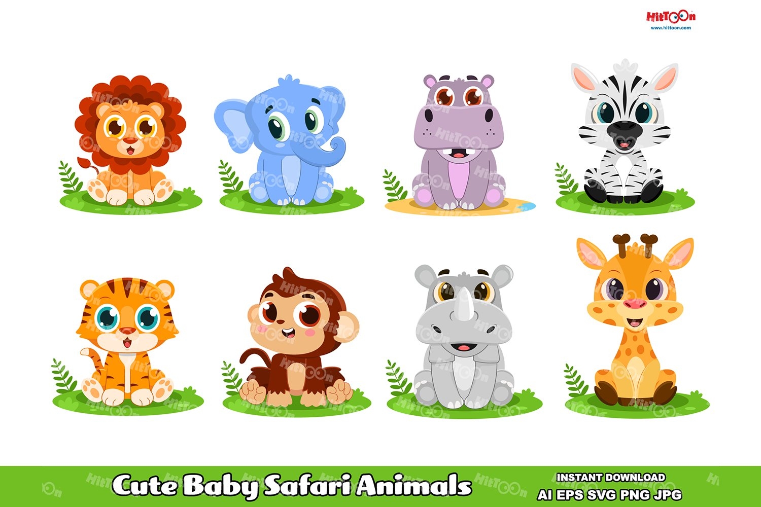 Free Printable Baby Safari Animals