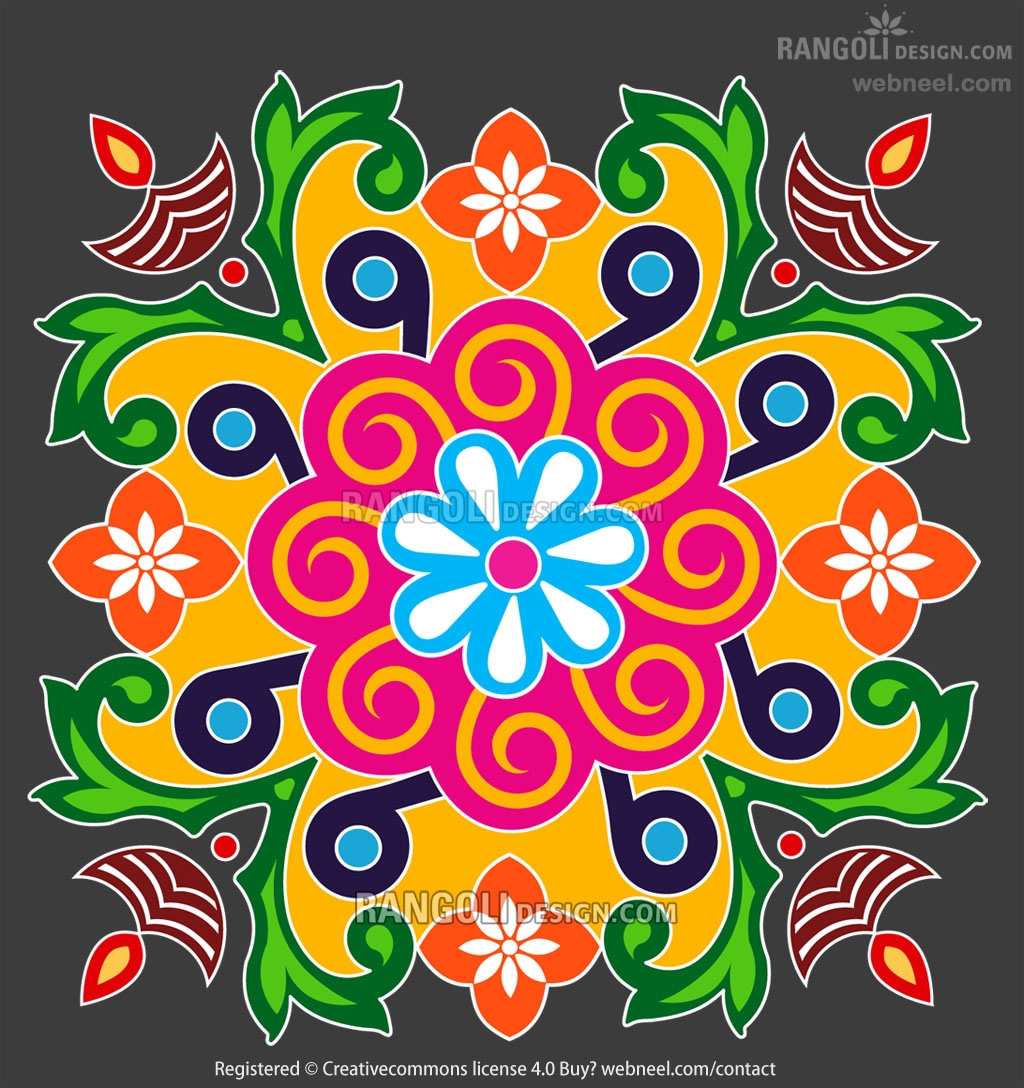 Diwali Rangoli Coloring Pages GetColoringPages Worksheets Library