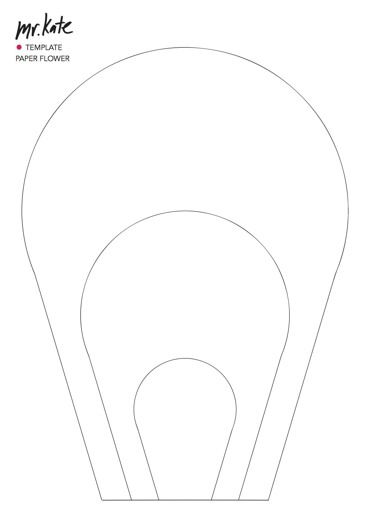 Free Printable Giant Flower Template