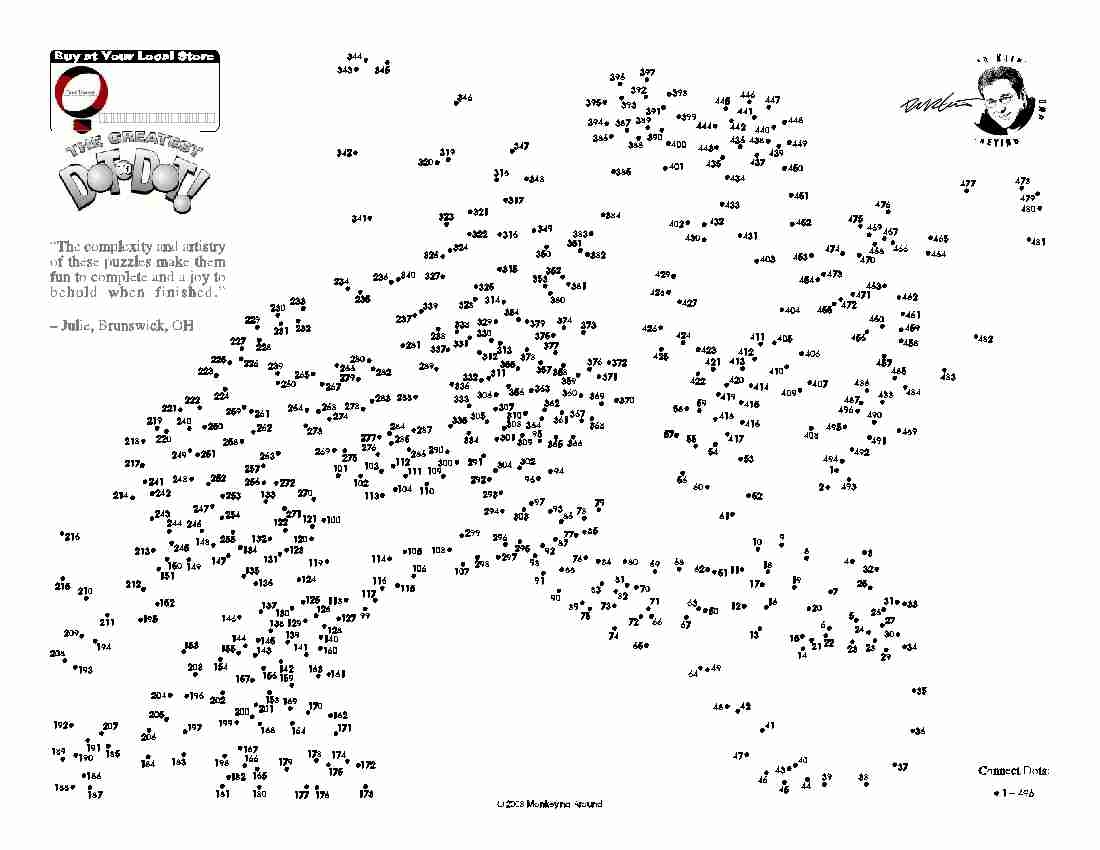 Free Printable Dot To Dot Extreme
