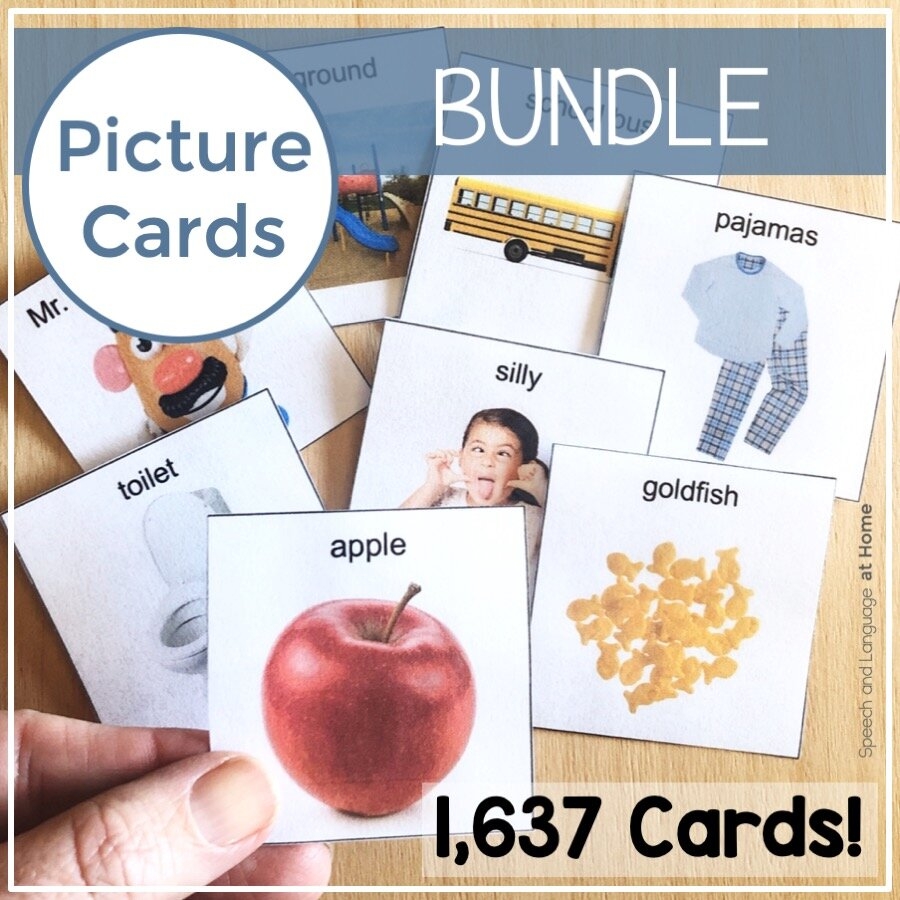 Editable Picture Cards Bundle For Speech Therapy Autism PECS Picture Communication Exchange System SLP