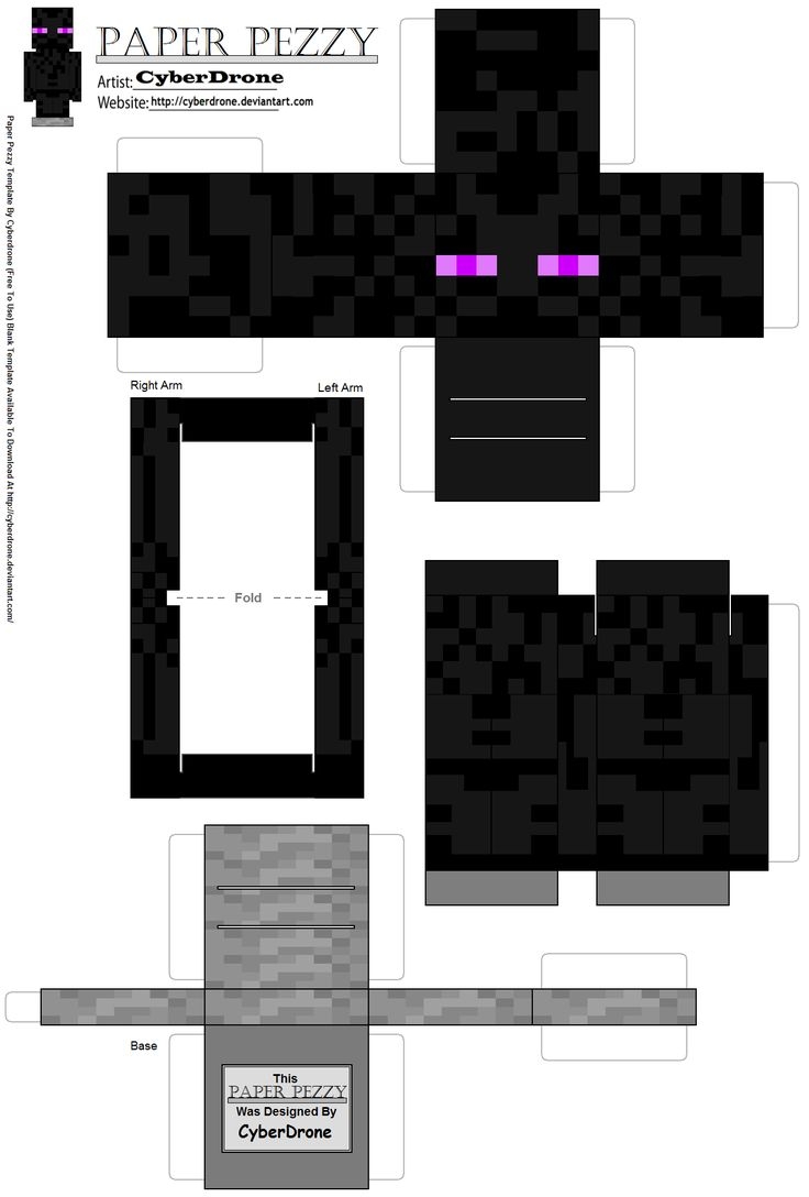 Enderman Minecraft Paper Craft Model Free Printable Papercraft Templates Enderman Minecraft Paper Craft Model Free Printable Papercraft Templates