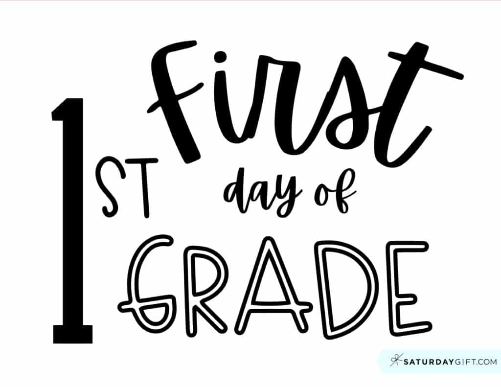 First Day Of School Sign Printable Cute Free Printable Designs