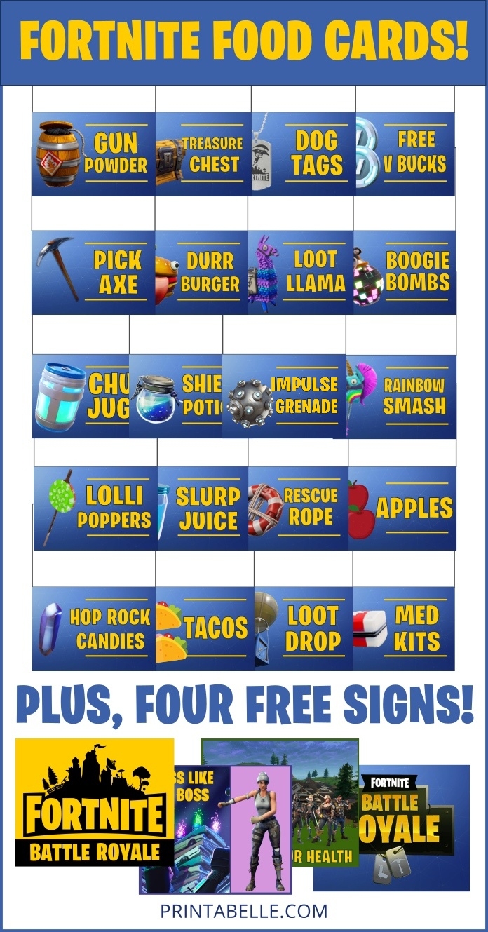 Free Fortnite Chug Jug Printable Labels