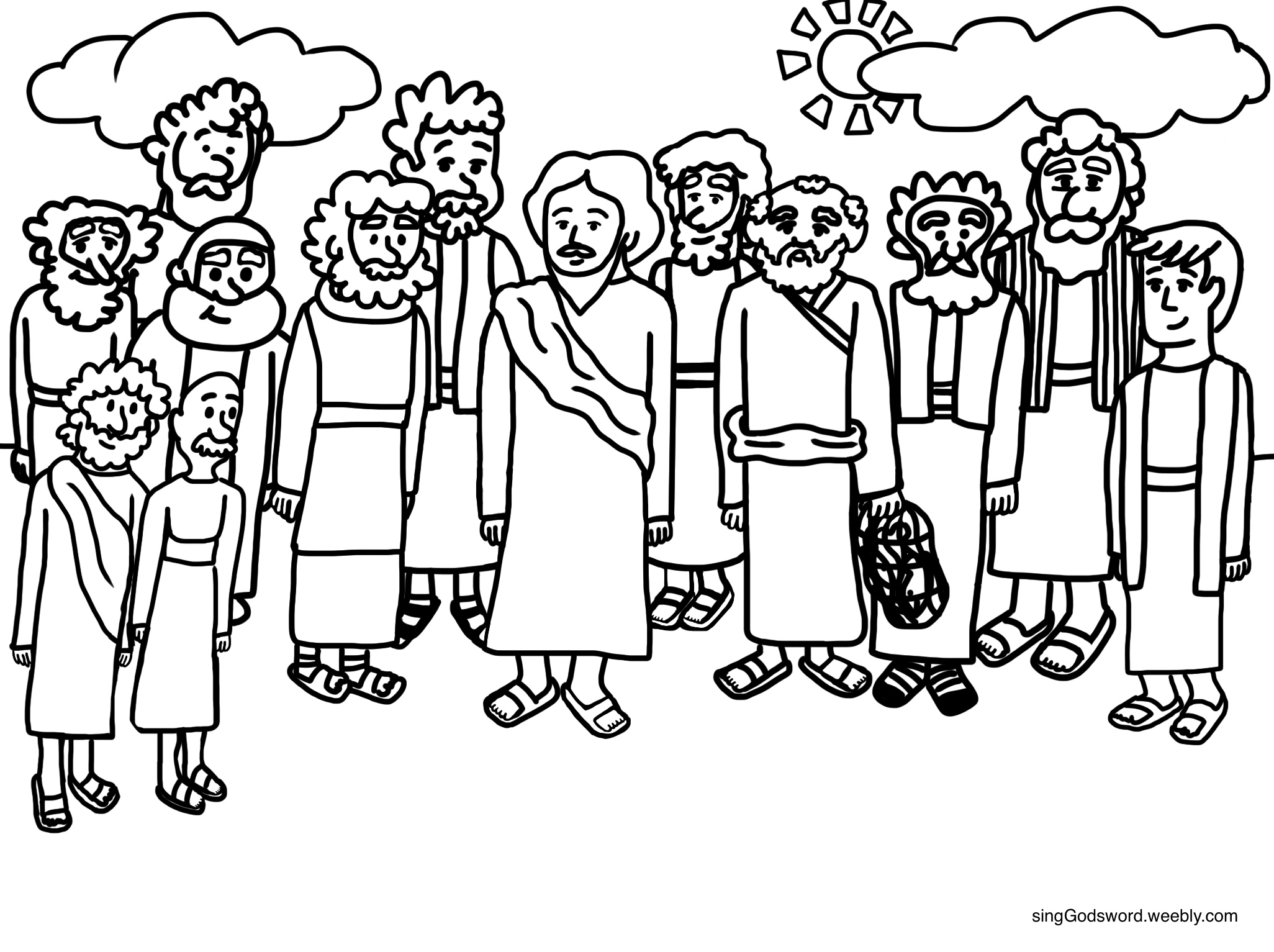 Free 12 Apostles Bible Lesson Sing God s Word