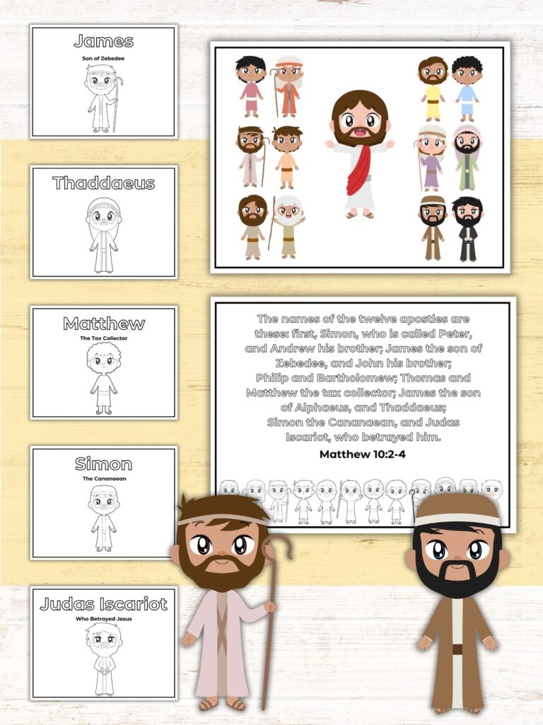 Printable Coloring Pages Of The 12 Disciples