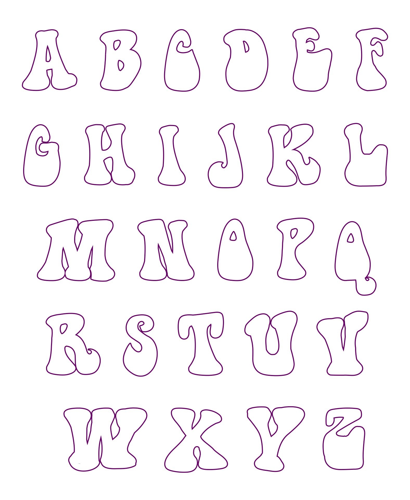 Free Printable Alphabet For Applique