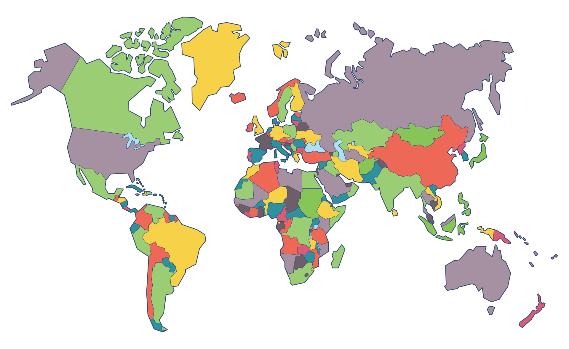 Free Blank World Map GIS Geography Worksheets Library
