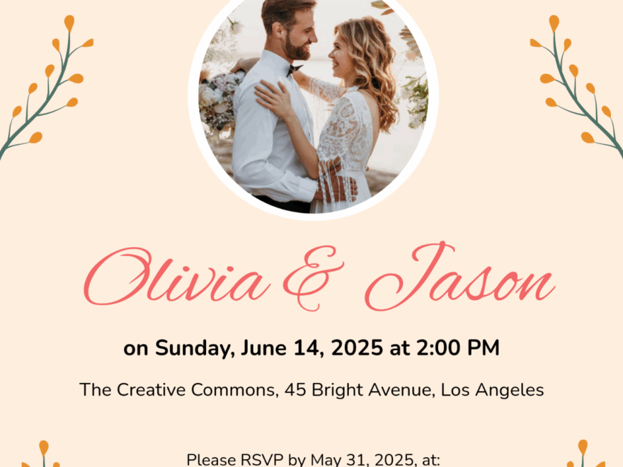 Free Camo Wedding Invitation Template To Edit Online